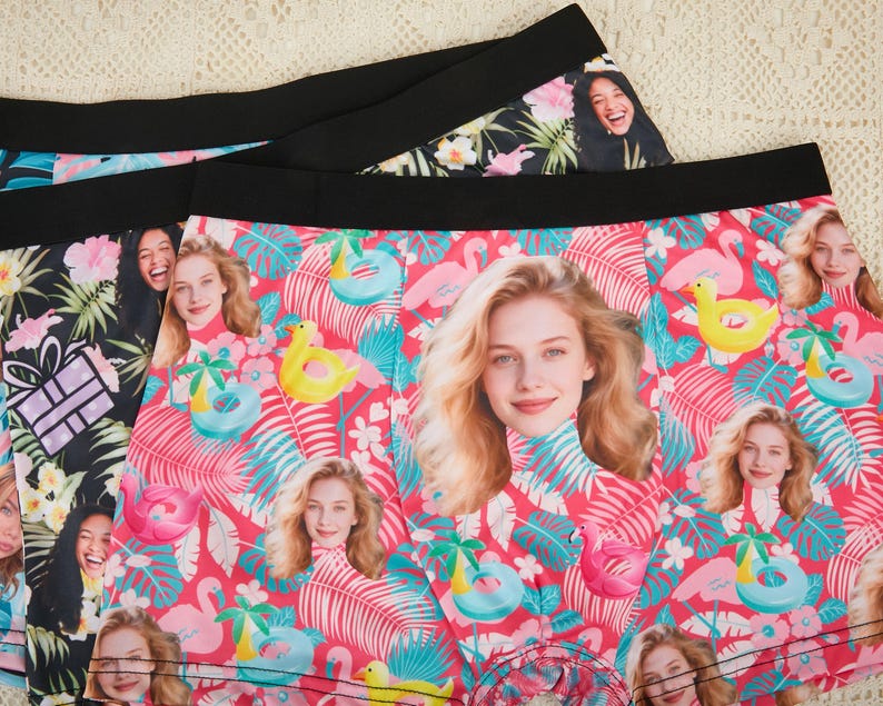 Personalized Underwear for Men, Custom Boxers with Picture, Underwear with Photo, Personalized Boxers, Face Boxer, Gifts for Boyfriend