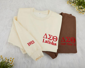 Custom Embroidered Name Sweatshirt,Personalized Delta Sigma Theta Sweatshirt,Delta Sigma Theta Hoodie for Women,DST Cloth Gift for Her il_794xN.6931134638_57fp.jpg