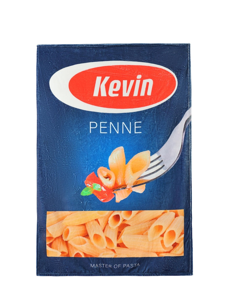 Pasta Personalised Blanket Throw/ Fun gift for her him kids BFF wife mother birthday/ Custom made/ Italian gift/ Christmas gift