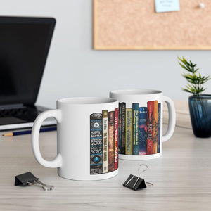 Custom Book Stack Mug: Personalized Book Lover Coffee Cup