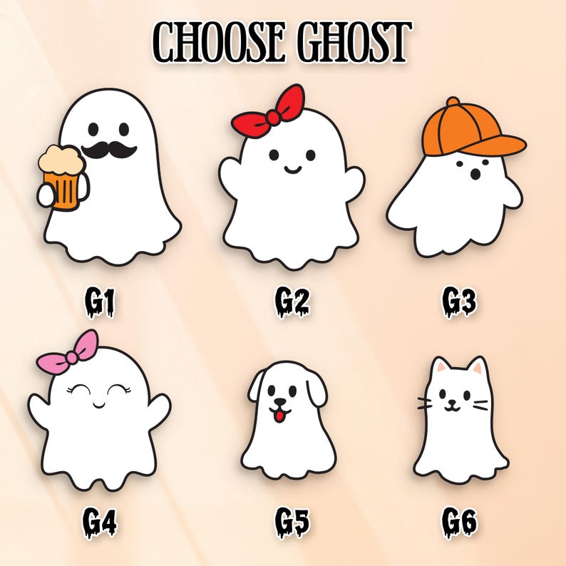 Halloween Ghost Family Personalized, Our Boo Crew, Halloween Family Sign, Cute Halloween Decor, Creepy Kooky Spooky Wall Decor, Ghost Family