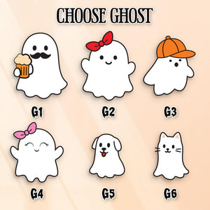 Halloween Ghost Family Personalized, Our Boo Crew, Halloween Family Sign, Cute Halloween Decor, Creepy Kooky Spooky Wall Decor, Ghost Family