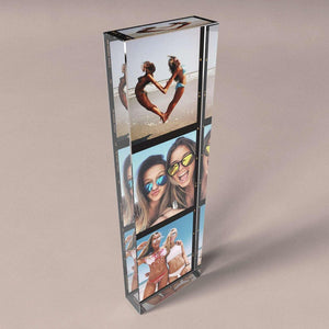 Acrylic Photo Strip Gift Personalized | Custom Couple Picture Keepsake | Wedding, Baby, Pet, Anniversary Gift Idea