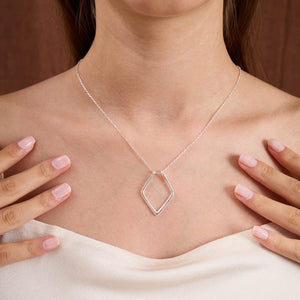 Geometric Ring Holder Necklace Thick Chain Options Ring Surgeon Gift Christmas Gift Engagement Ring Keeper Wedding Ring Holder