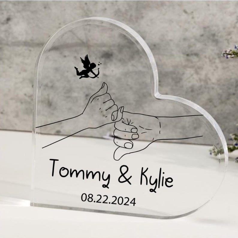 Personalized Golden Anniversary Cake Topper 50th Anniversary Gift Heart Plaque Custom Anniversary Cake Topper 50th Anniversary Plaque Gift