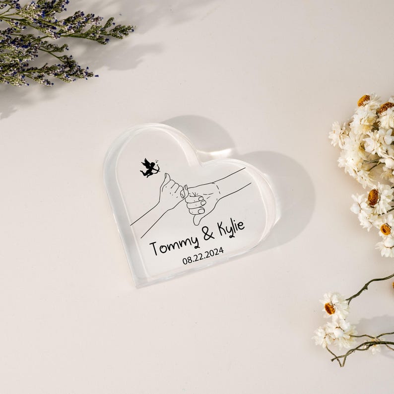 Personalized Golden Anniversary Cake Topper 50th Anniversary Gift Heart Plaque Custom Anniversary Cake Topper 50th Anniversary Plaque Gift