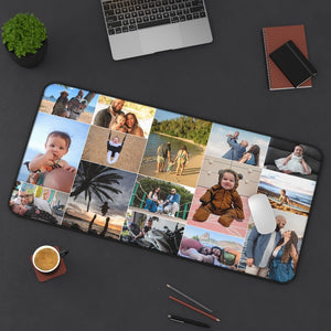 Photo Desk Mat, Personalized Customized Mouse Pad, Office Desk Decor, Computer Workstation Accessories, Photo Gift Idea