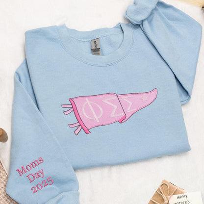 Custom Sorority Hoodie with Greek Letters Pennant, Embroidered Moms Day 2025 Gift, Graduation or Greek Life Crewneck for College Events il_794xN.6943789820_ey3e.jpg