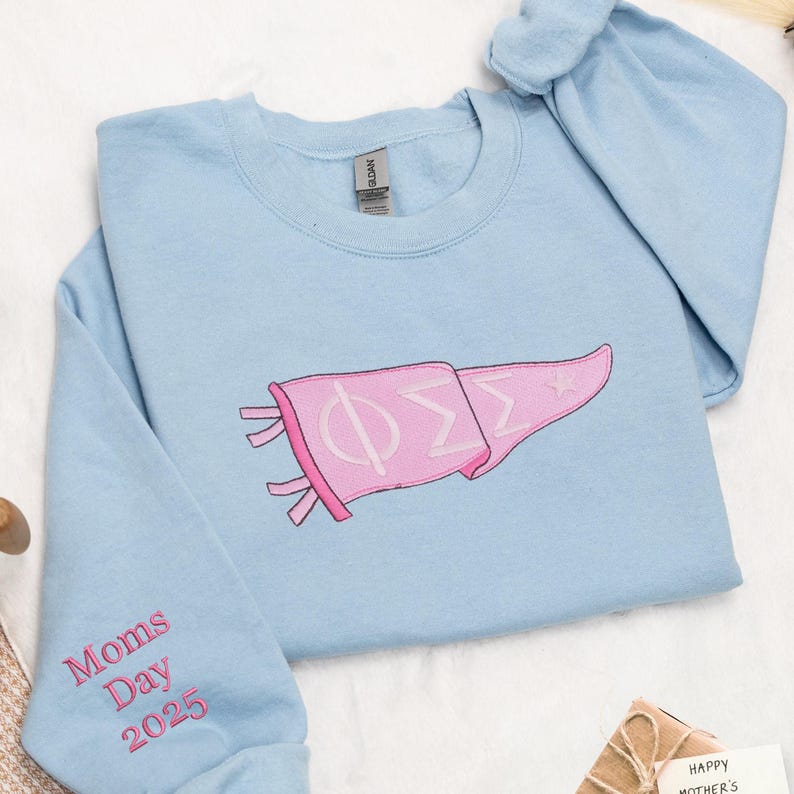 Custom Sorority Hoodie with Greek Letters Pennant, Embroidered Moms Day 2025 Gift, Graduation or Greek Life Crewneck for College Events il_794xN.6943789820_ey3e.jpg