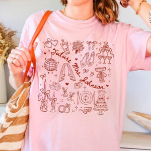 Custom Future Mrs Shirt, Bride To Be Gift, Newly Engaged Gift, Custom Last Name Shirt, Just Engaged Gift for Fiancee, In My Engaged Era