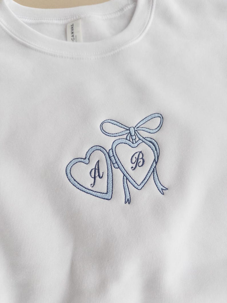 Custom Embroidered Coquette Bride Sweatshirt, Future Mrs Sweatshirt, Gift for Fiancee, Custom Bride Sweater, Bridal Shower Gift for Bride