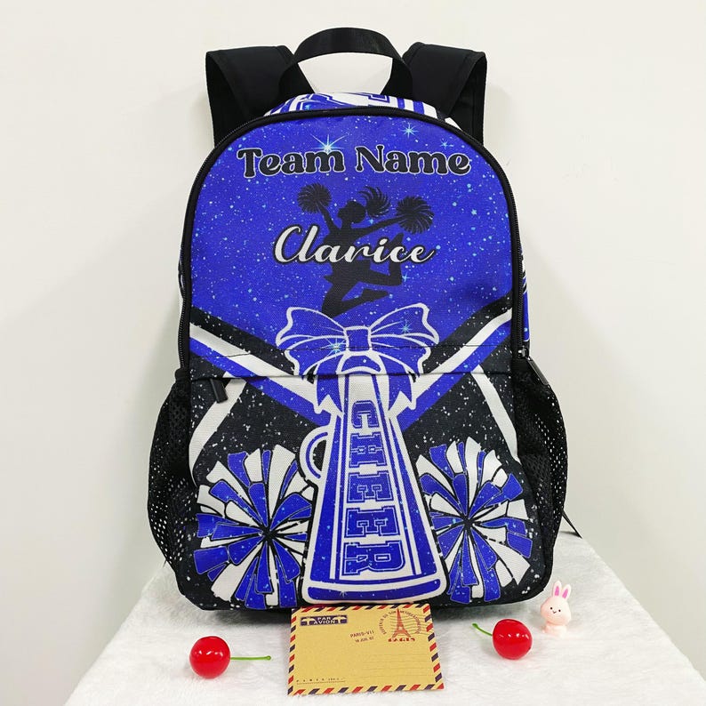 Personalized Cheer Backpack Cheerleader Bag Custom Name Cheerleading Bookbag School Bags for Cheer Team Coaches Gift