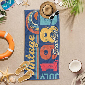 40th Birthday Retro Beach Towel, 40th Birthday Gifts 40th Birthday Party, 1985 Vintage Birthday Gift, Retro Style, 40th Birthday for Women