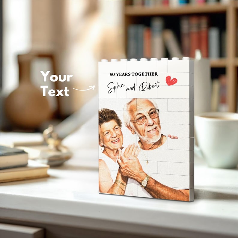 Custom Photo Puzzles Blocks Puzzles - Personalized Anniversary Gifts for Your Loved one