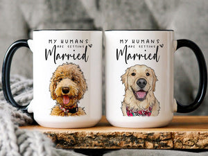 Custom Engagement Pet Mug, Engagement Pet Gift, Gifts for bride to be, Bachelorette Gift,Bridal Shower Gift, Engaged Mug, Newly Engaged Gift
