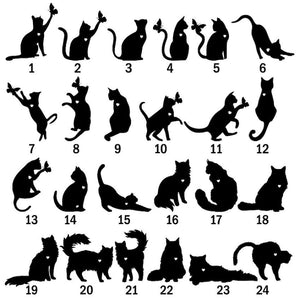 Cat Loss Memorial Suncatcher Personalized Loss of Cat Keychain Cat Sympathy Card Name Pet Ornament Cat Lovers Gifts Pet Passing Remembrance