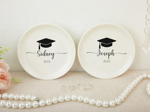 Custom Graduation Jewelry Dish, Personalized Graduation Gift, Custom Jewelry Dish, Class of 2026 College Graduation Gift for Her