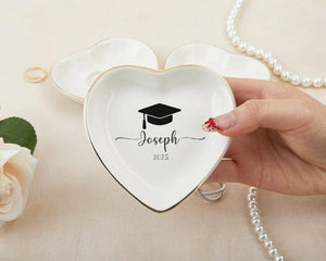 Custom Graduation Jewelry Dish, Personalized Graduation Gift, Custom Jewelry Dish, Class of 2026 College Graduation Gift for Her