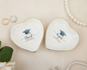Custom Graduation Jewelry Dish, Personalized Graduation Gift, Custom Jewelry Dish, Class of 2026 College Graduation Gift for Her