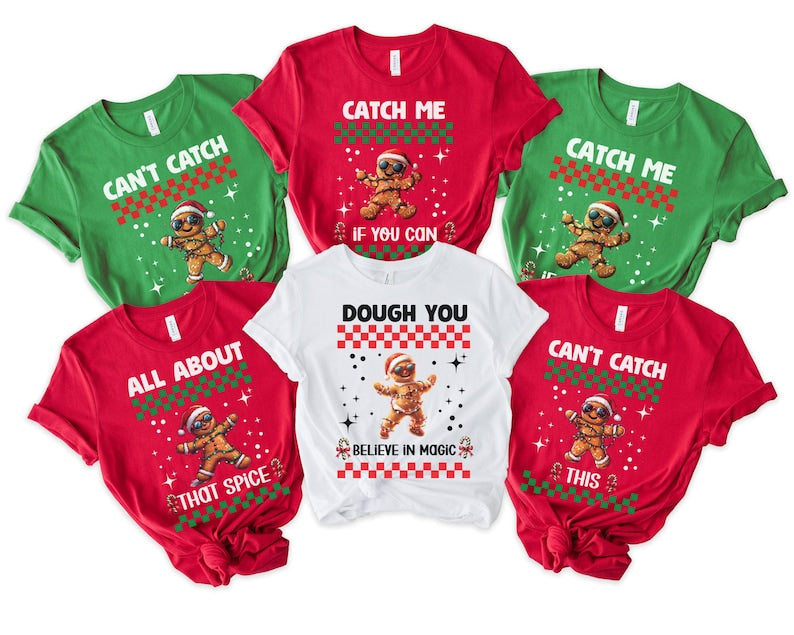 Gingerbread Christmas matching shirts, Holiday Matching Pajamas, Matching Christmas Pjs, Funny Xmas Shirts, Family Christmas Shirts