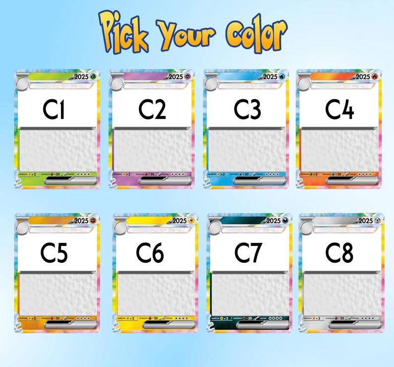 Personalized Pokemon Card, Custom Birthday Photo Art Card, Anniversary Proposal Invitation, Birthday Wedding Day Couples Engagement, Holiday