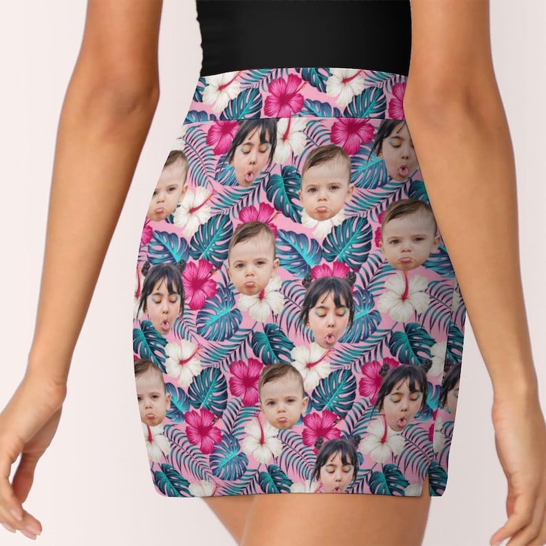 Custom Photo Beach Shorts, Custom Hawaiian Swim Trunk with Face, Funny Father's Day Gift, Women's Sport Shorts, Party/Vacation Gift For Him