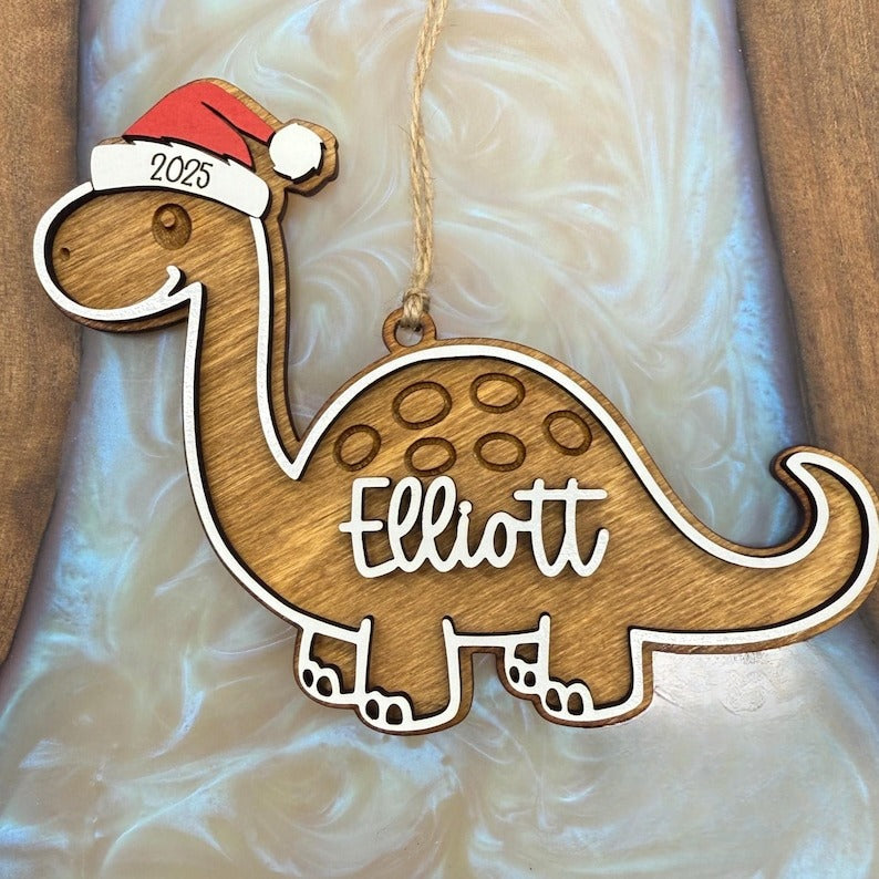 Dinosaur Ornament | Personalized Dinosaur Ornament | Stegosaurus Ornament | Baby Ornament |Trex Ornament | Personalized Trex