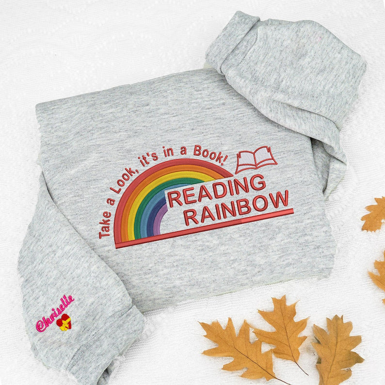 Embroidered Reading Rainbow Sweatshirt | Take A Look It's In A Book Shirt | Book Lover Gift | Custom Reading Shirt | Teacher Gift il_794xN.6956160834_m570_9fe39712-f621-4ae3-a7e4-d67752f1db54.jpg