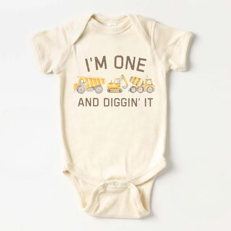 Personalized Construction Crew Matching Shirts, Birthday Construction Shirts, Three and Diggin' It, Excavator Birthday, Toddler Birthday Tee
