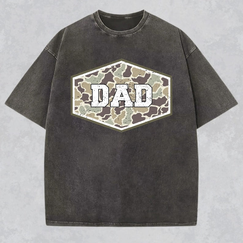 Vintage Camo Dad Bundle Shirt, Dad Camouflage T-shirt, Dad Camo Shirt, Dad Shirt, Retro Daddy Shirt, Father's Day Gift, Dad Shirt