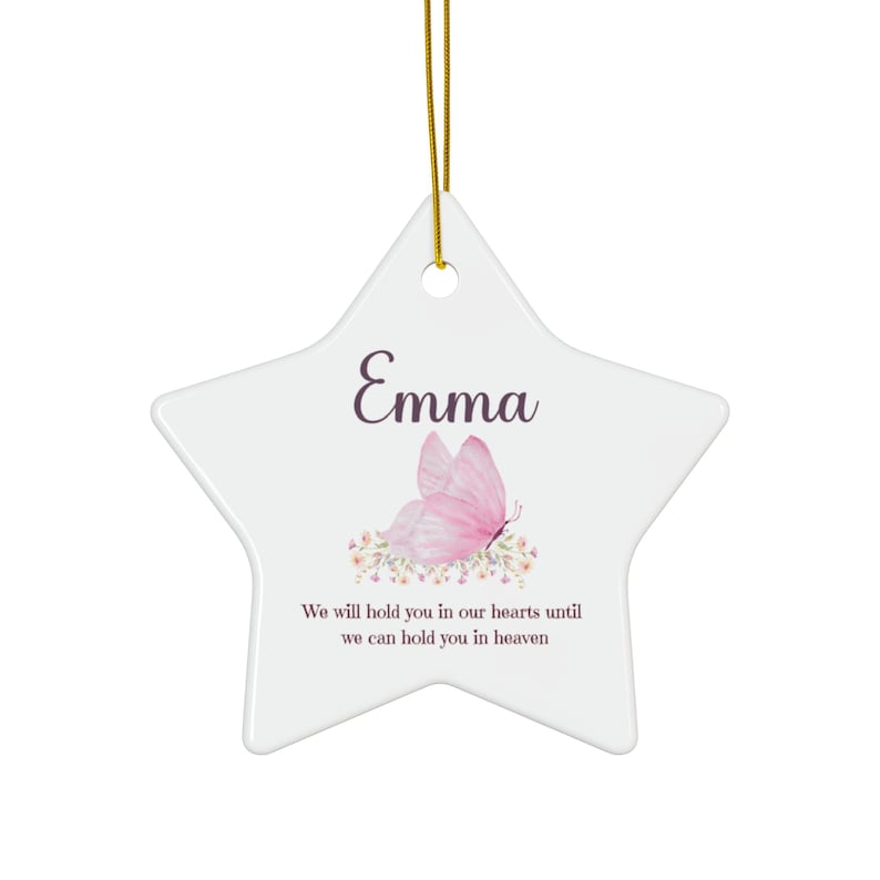 Personalized Angel Baby Memorial Ornament Child Loss Remembrance Keepsake
