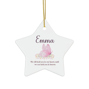 Personalized Angel Baby Memorial Ornament Child Loss Remembrance Keepsake