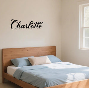 Custom Script Metal Words,Personalized Name Plaque,Laser Cut Metal Names,Custom Metal Sign,Kitchen or Nursery Room Wall Art,Metal House Sign