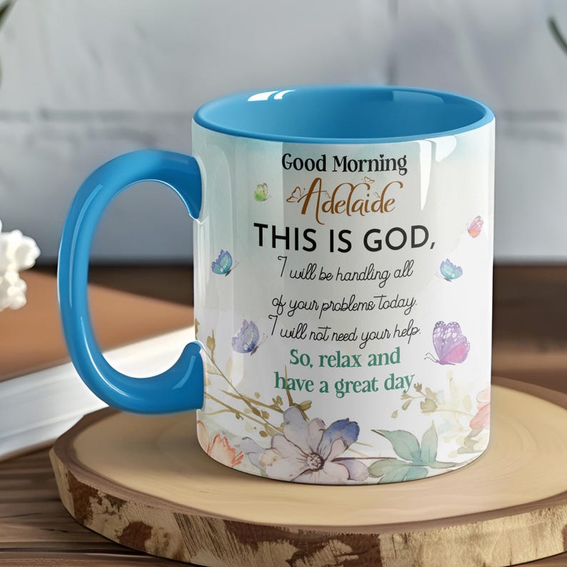 Personalized Christian Coffee Mug Bible Study Gift, Inspirational Mug For Christian Gift, Positive Coffee Mug Gifts Good Morning This Is God
