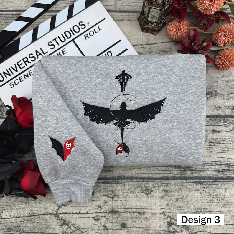 The Night Fury Dragon HTTYD Embroidered T-Shirt, How To Train Dragon Matching Sweater,Dragon Trainer Disney Embroidery Hoodie il_794xN.6963057370_573a.jpg
