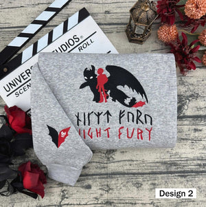 The Night Fury Dragon HTTYD Embroidered T-Shirt, How To Train Dragon Matching Sweater,Dragon Trainer Disney Embroidery Hoodie il_794xN.6963057374_sr2o.jpg
