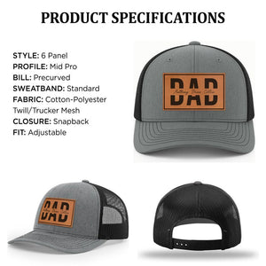 Custom Dad Hat With Kids Names-Personalized Dad Hat-Father's Day Hats-Dad Gift Cap-Dad Gift From Kids-Dad Birthday Gift-Dad Christmas Gift