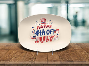 Happy 4th of july kitchen platter, independence day, land of the free, american dream