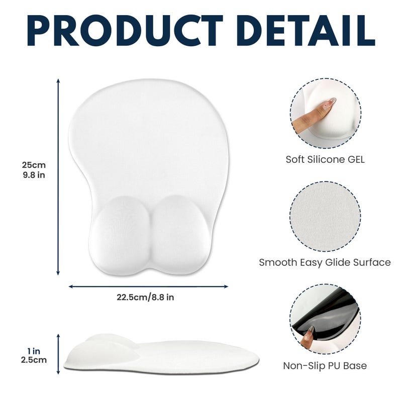 Personalized Photo 3D Mouse Pad, Custom Funny Picture Gift For Wife, Gamer Funny Mouse Pad, Valentine Gift For Him, Coworker Boss Mouse Pad