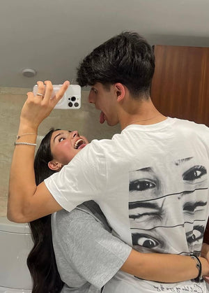 Personalized The Look Of Love Shirt, Eye Shirt, Love Eyes Tee, Eyes Trend T-shirt, Couple Gift