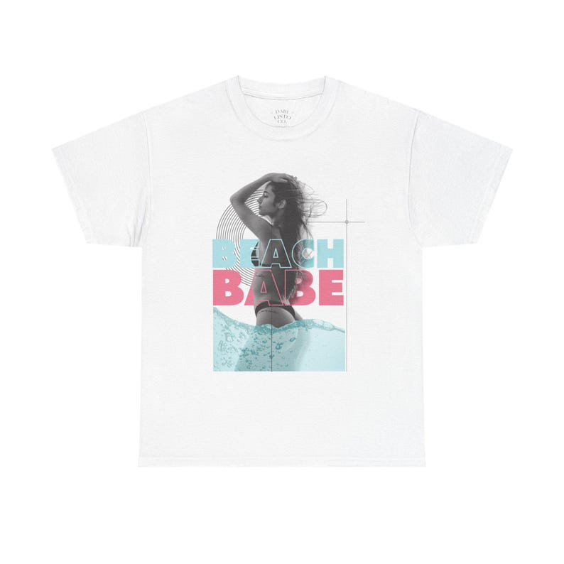 Summer Clothing Beach Babe Cotton Tee, Summer T-Shirt, Beachwear, Vacation Shirt, Casual Outfit, Gift for Her