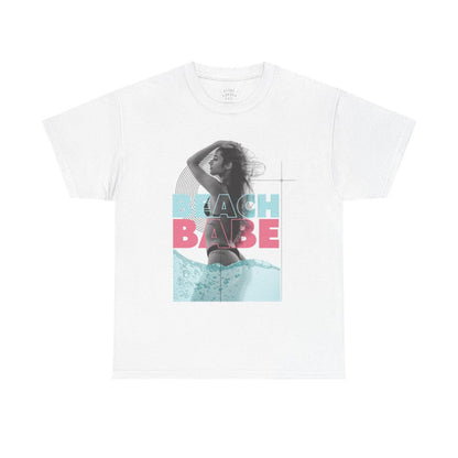 Summer Clothing Beach Babe Cotton Tee, Summer T-Shirt, Beachwear, Vacation Shirt, Casual Outfit, Gift for Her
