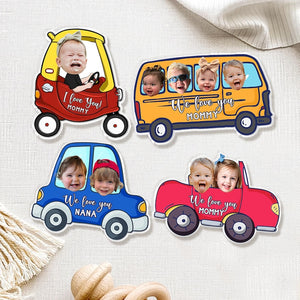 Personalized Kids Photo Fridge Magnet : Custom Grandma/Mom/Grandpa/Dad Gift