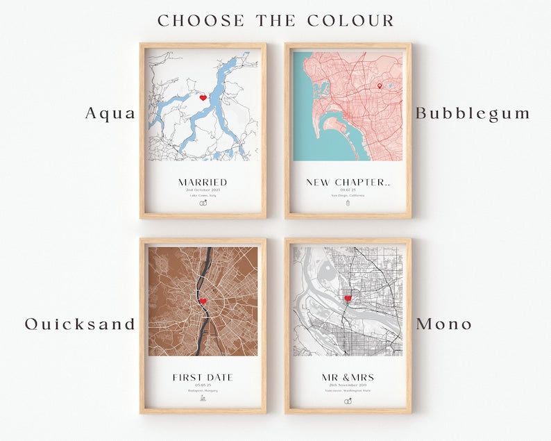 Personalized Engagement Print, Engagement Gift, Gift For Engaged Couple, Gift for Couples, Engagement Map Print Gift, Proposal Print Gift