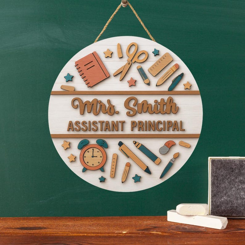 Assistant Principal Door Sign, Counselor Office Door Decor, Welcome Back to School Sign, Teacher Appreciation Gift