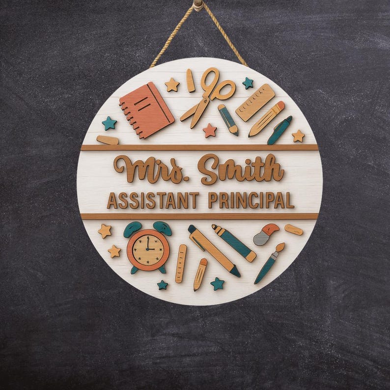 Assistant Principal Door Sign, Counselor Office Door Decor, Welcome Back to School Sign, Teacher Appreciation Gift