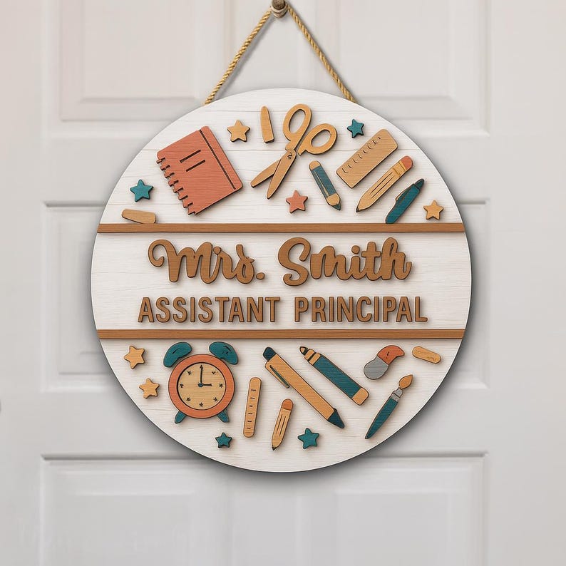 Assistant Principal Door Sign, Counselor Office Door Decor, Welcome Back to School Sign, Teacher Appreciation Gift