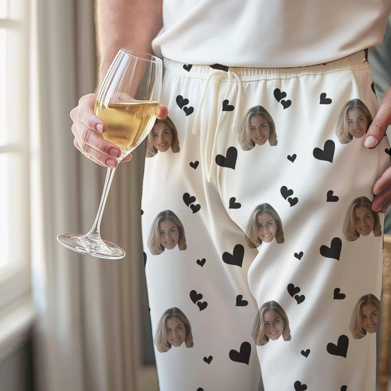 Personalized Mens Pajamas, Womens Pajamas, Custom Face Pants, Family Pajamas, Birthday Gifts, Pajamas Set, Gift for Her, Gift for Him