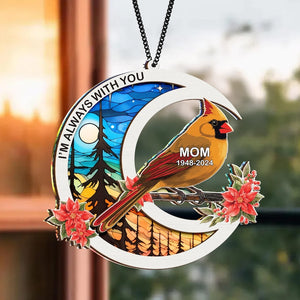 Personalized Mom Dad Memorial Suncatcher, Loss Of Dad Sympathy Gift, Memorial Suncatcher, Mother in Heaven, Memorial Gift, Dad Remembrance