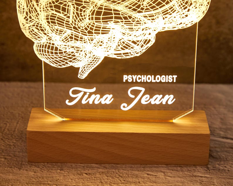 Personalized Neurologist Night Light,Doctor Gift,Medical Student Gift,Psychology Student Graduation Gift,Table Lamp,Led Lights,Name plate